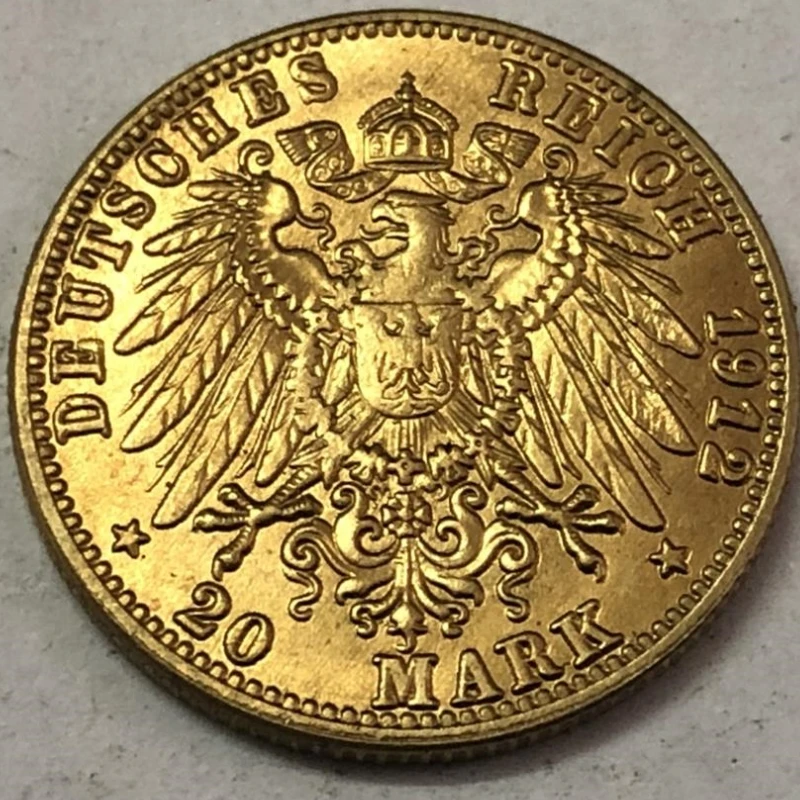 1912 regno di Prussia (stati tedeschi) 20 Mark-gum II Copy Coin