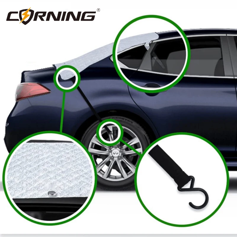 Universeller Auto-Heckscheiben-Sonnenschutz Abdeckung für Auto-Heckfenster UV-Schutz Wärmeisolierung Schutzvorrichtung für Auto SUV – Detail 4