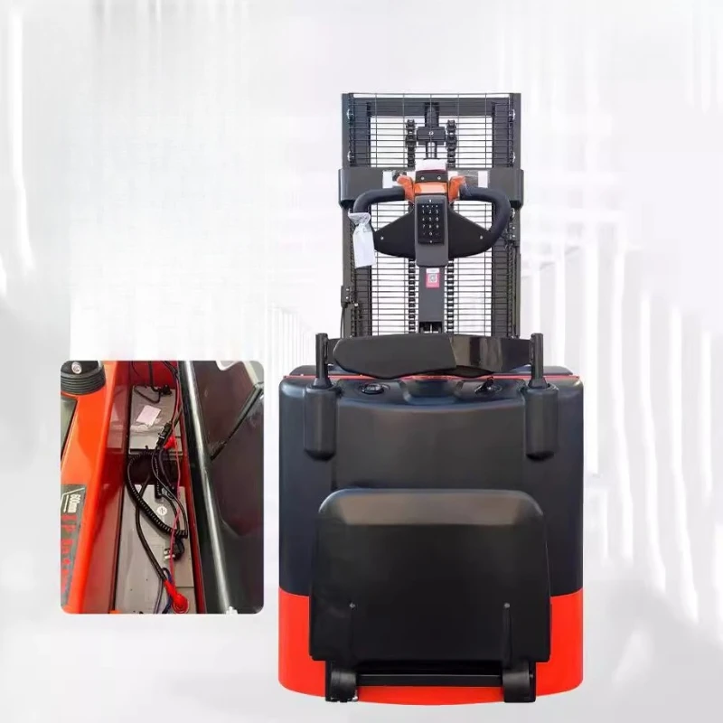 

Heli all-electric station drive-by hydraulic stacker truck Electric hydraulic forklift 1.5 tons pallet lift truck Stacker truck