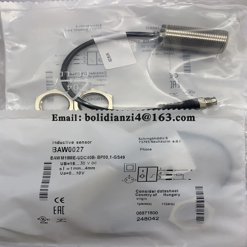 Sensor de alta qualidade BAW M12MF2-UAC40F-BP00,5-GS04 em estoque