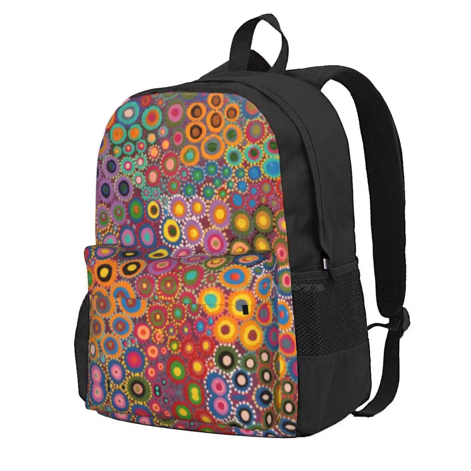 Desert Wildflowers Hot Sale Schoolbag Backpack Fashion Bags Desert Renee Clifton Aboriginal Indigenous Wildflowers