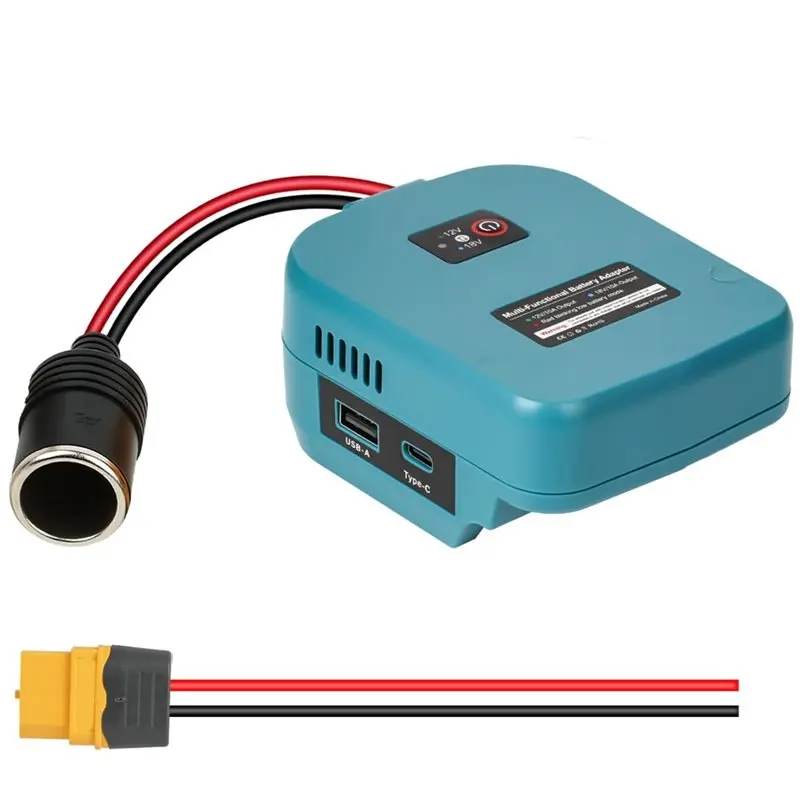 

ABLJ Преобразователь напряжения 18В в 12В (DC 12В 120Вт) для аккумуляторов 18В LXT, совместимый с адаптером питания и регулятором скорости