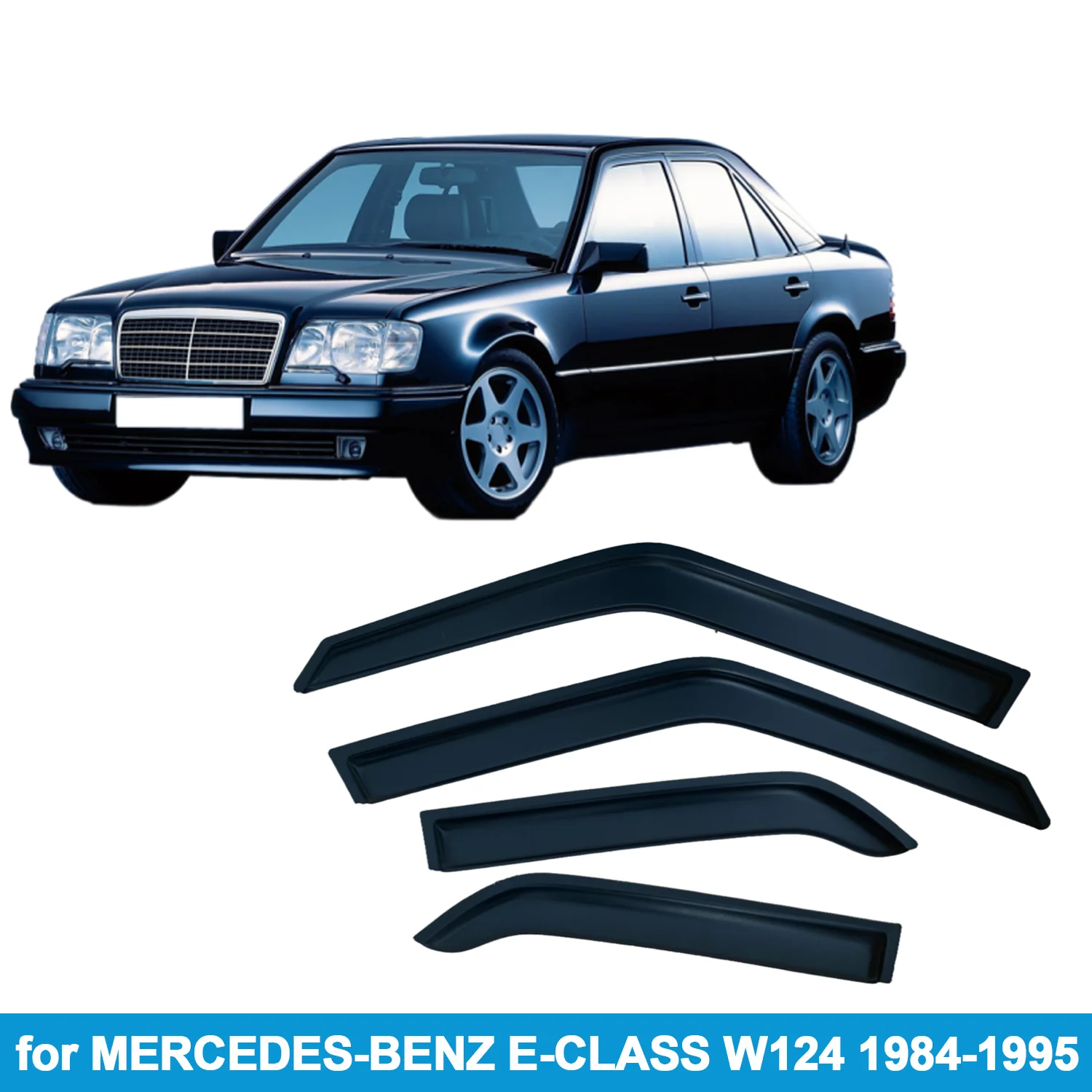 

Оконный козырек для MERCEDES-BENZ E-CLASS W124 1984-1995 гг., защита от дождя, боковой дефлектор, защита от атмосферных воздействий, лента для наружного крепления