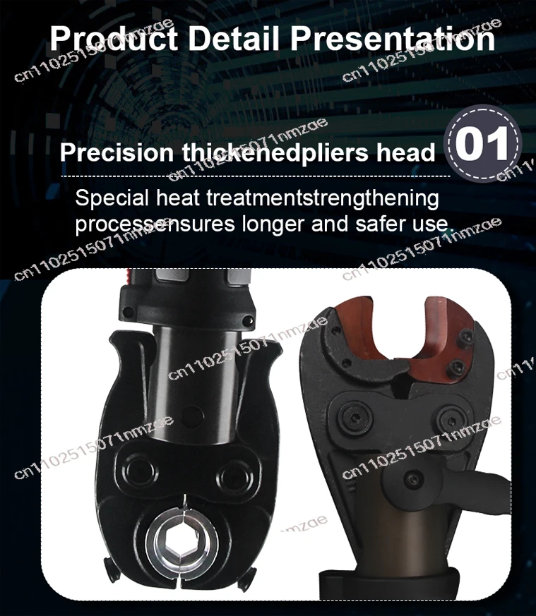 2-In-1 battery-powered hydraulic tool for cable cutting and crimping