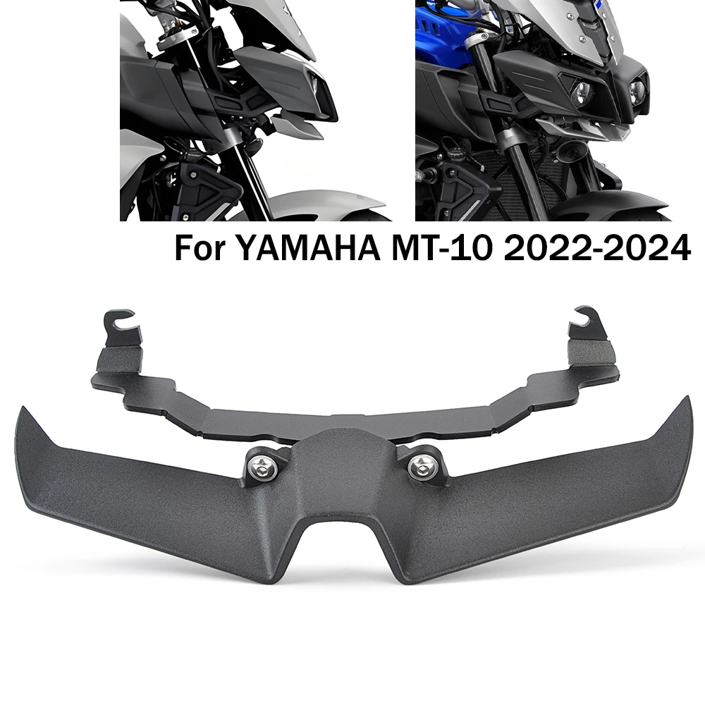 

Motorcycle Winglets Front Fairing Aerodynamic Winglets Wind Wing Side Spoilers for Yamaha MT10 MT-10 MT 10 2022 2023 2024
