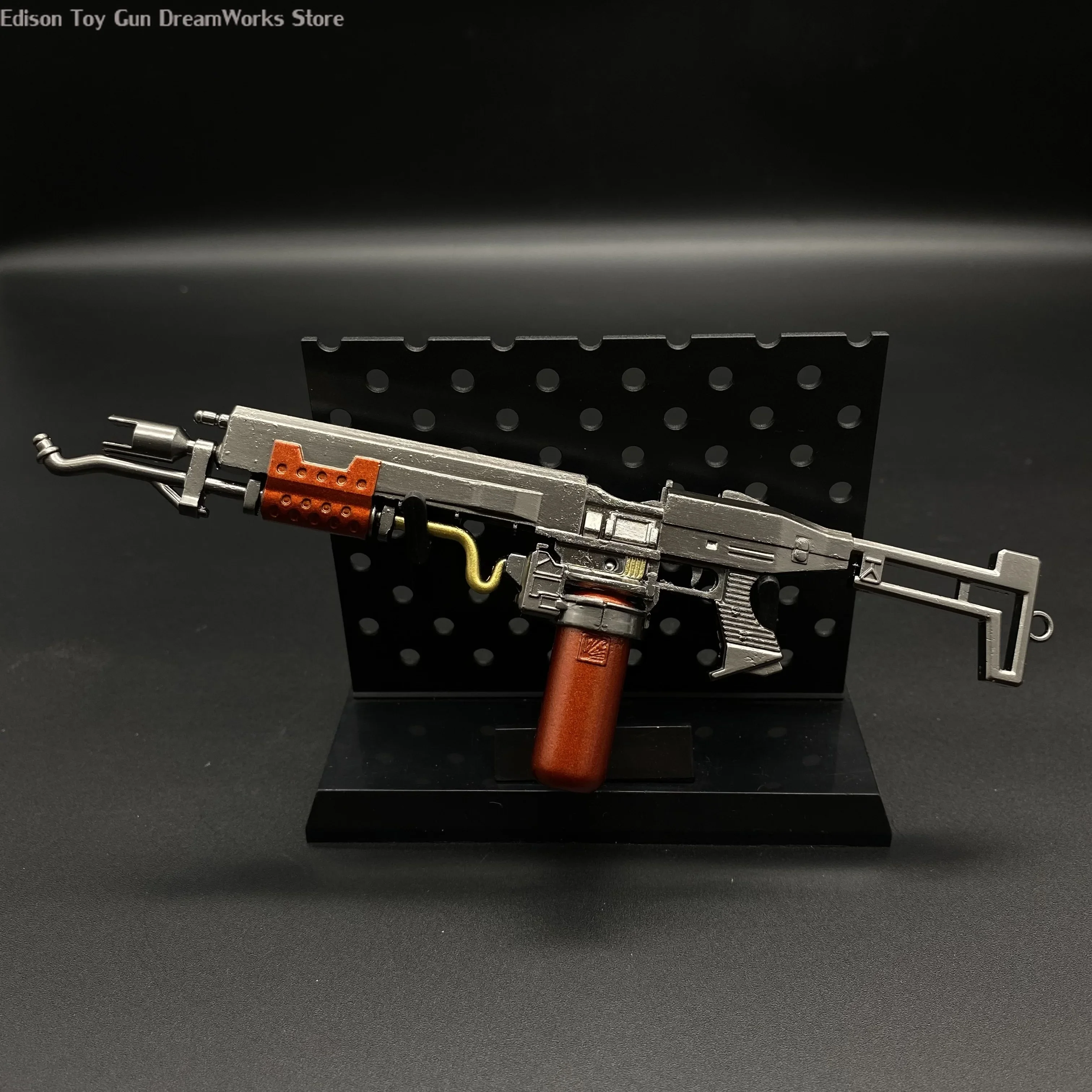 2024 nuovo modello di pistola giocattolo scala lanciafiamme in metallo in miniatura piccola Replica collezione di giochi fixfigura arma per Display