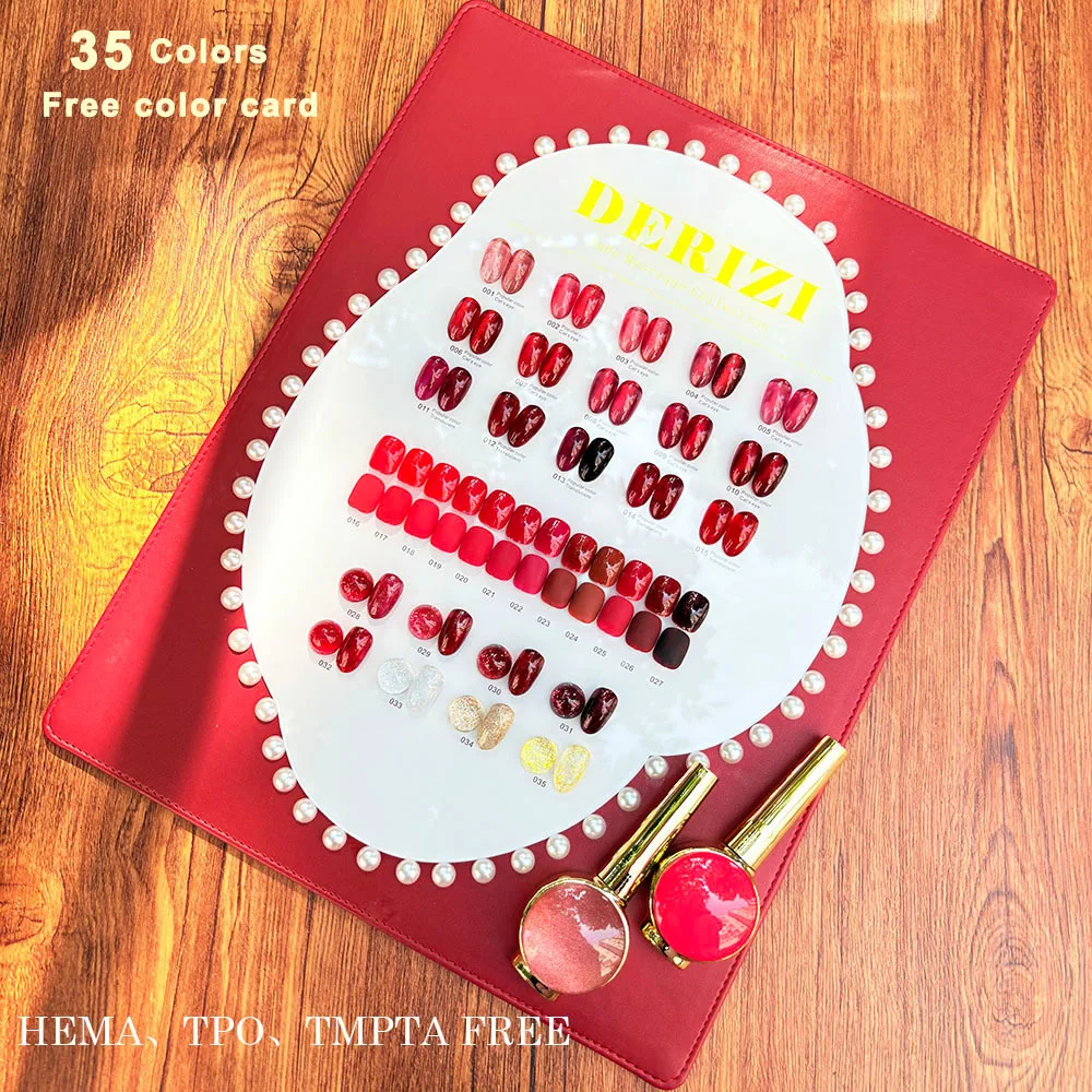 

HEMA/TPO FREE High-end 35 Red Gel Polish Set Easy Soak Off UV Gel Polish Nail Kit Nail Salon Profession Varnishes Gel Wholesale