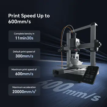 ANYCUBIC Kobra 3 V2 Combo AE verze 600 mm/s rychlý tisk 3D tiskárna až 8 barev filament automatické sušení ovládání pomocí aplikace 3D tiskárna 8 nejlepší prodej 3D tiskárna 500x500x500 - №5