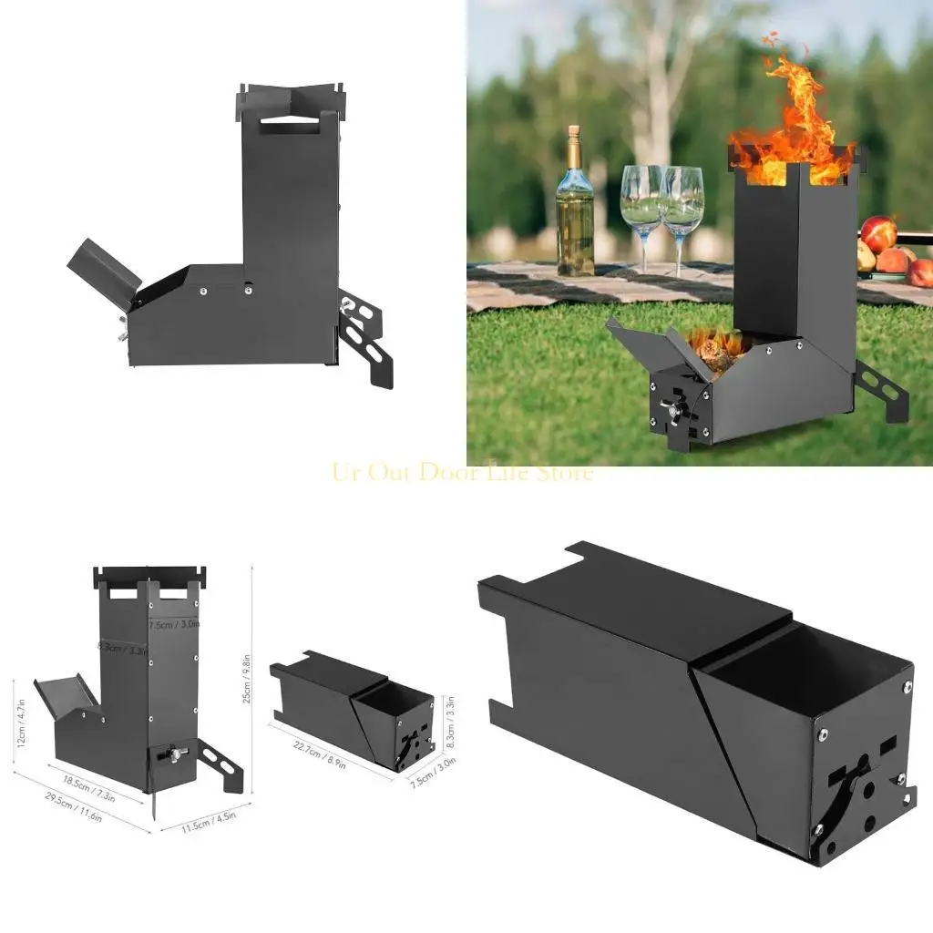 77UF Burning Camp Stove for Hiking Backpacking Camping BBQ Grilling