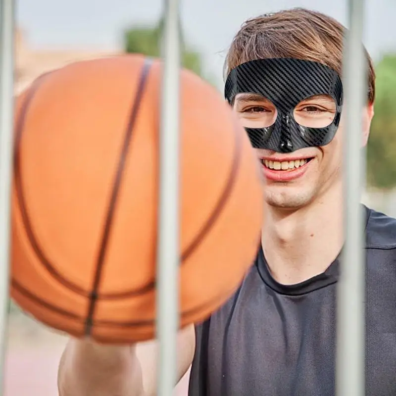 Basketball Mask With Padding Nose Protection Football Mask Face Guard For Broken Nose For Soccer Athletic Workout Softball