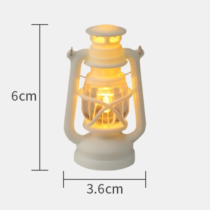 New 6CM Miniature Retro Simulation LED Horse Light Festival Decoration Outdoor Scene Creating Atmosphere Decorative Ornament