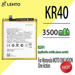 Original New KR40 Battery For motorola Moto One Action XT2013-1 / One Vision XT1970-1 Replacement Smart Phone Batteira Batteries