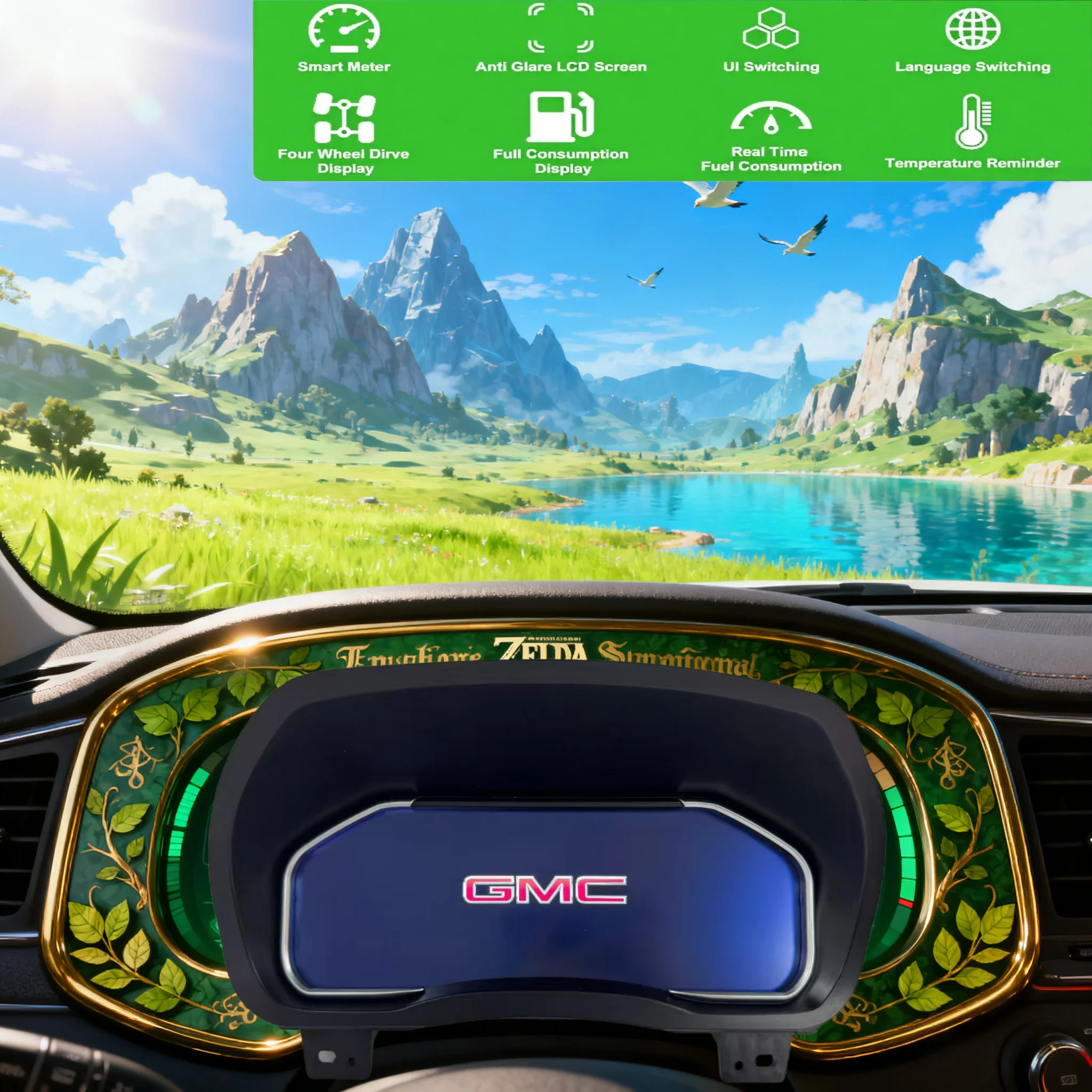 

12.3inch Digital Instrument Cluster For Chevrolet Silverado/Suburban/Tahoe GMC Sierra/Yukon Wireless CarPlay Dashboard Meter