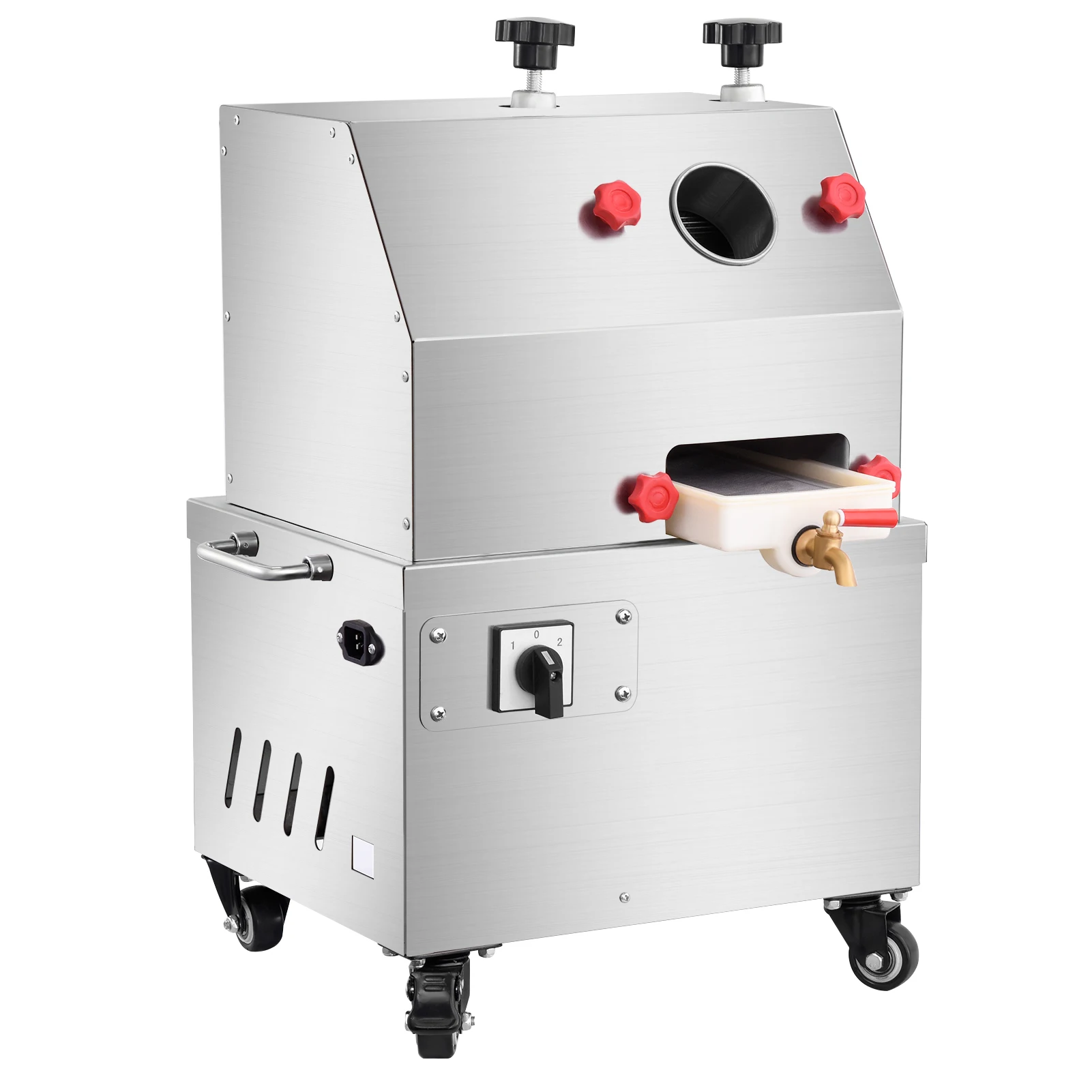 

Коммерческая электрическая соковыжималка для сахарного тростника, из нержавеющей стали, на колесах - для кухни, магазинов, дома и интенсивного использования