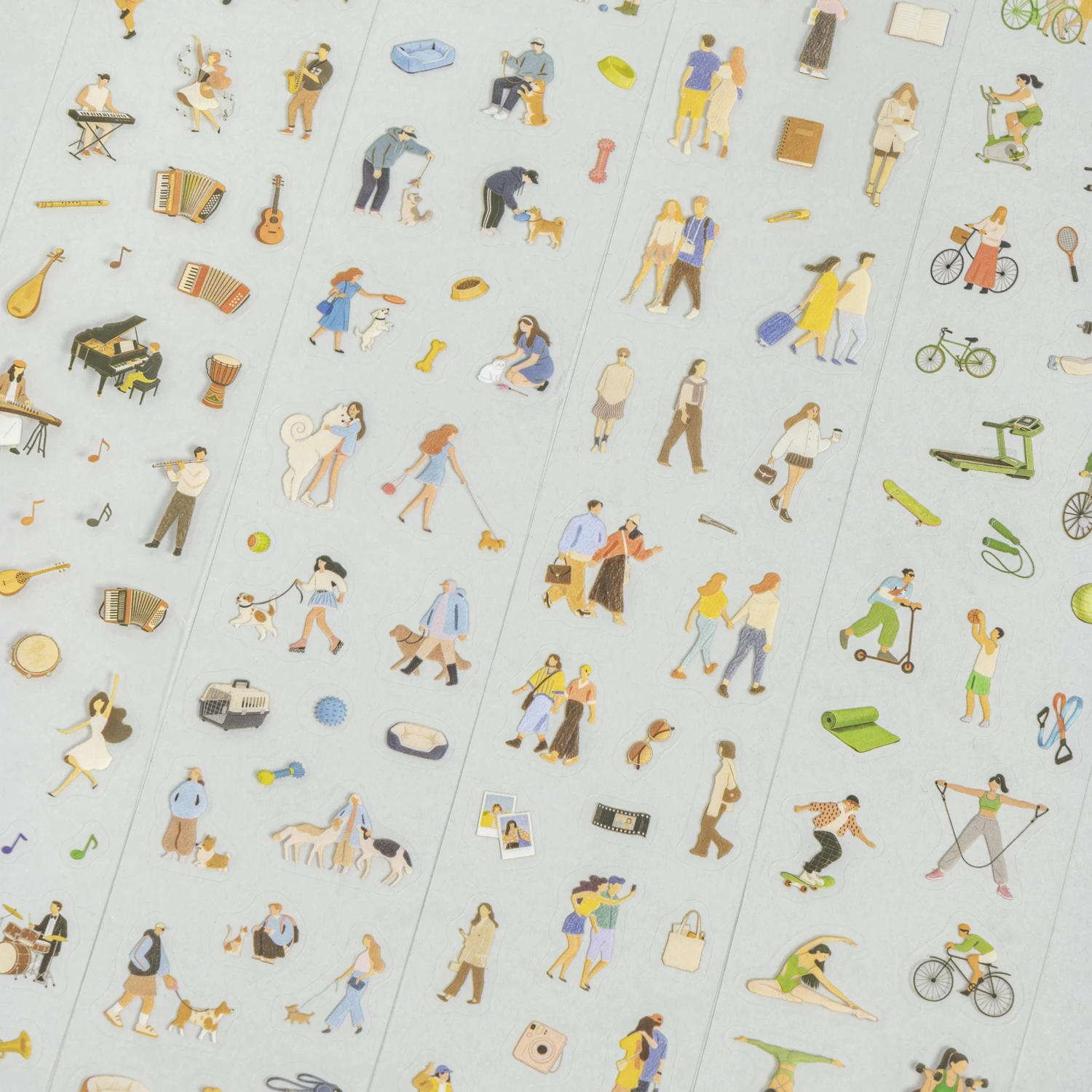 Little People Big Dream Series Vintage Character Landscape PET Tape Creative DIY Journal Material Collage Stationery