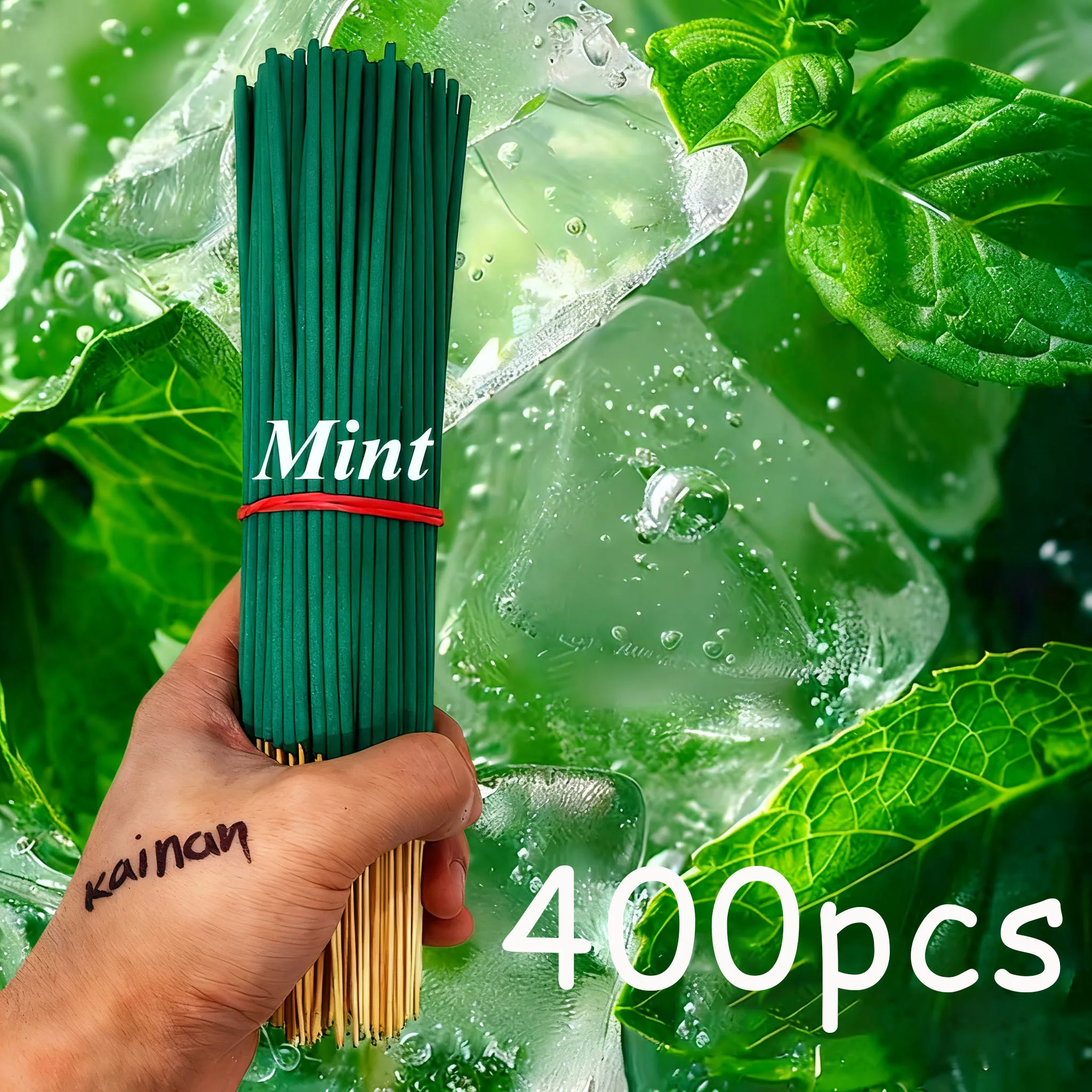 Fresh Mint Aromatherapy Stick, Mint helpt de geest te verfrissen en de luchtkwaliteit te verbeteren, geschikt voor yoga en meditatie, thuis, woonkamer, theesalon, hotel, buitenactiviteiten,