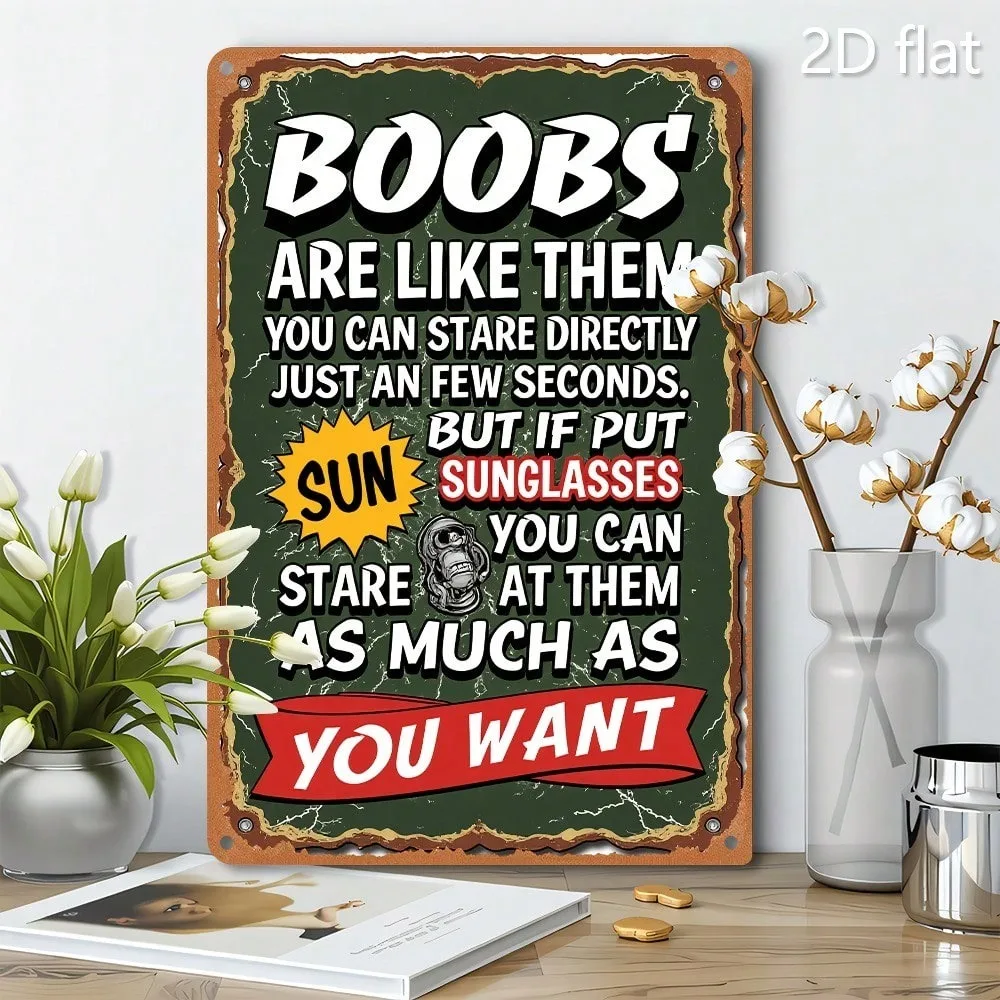 

Funny Metal Wall Sign Sarcastic Quote Aluminum Plaque 8x12 Inch Home Decor