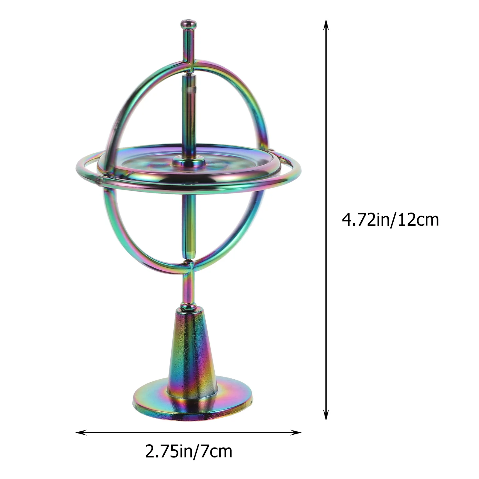 Gyroscope Alloy Science Education Toy Children Fingertip Kids Plaything Spinning Top