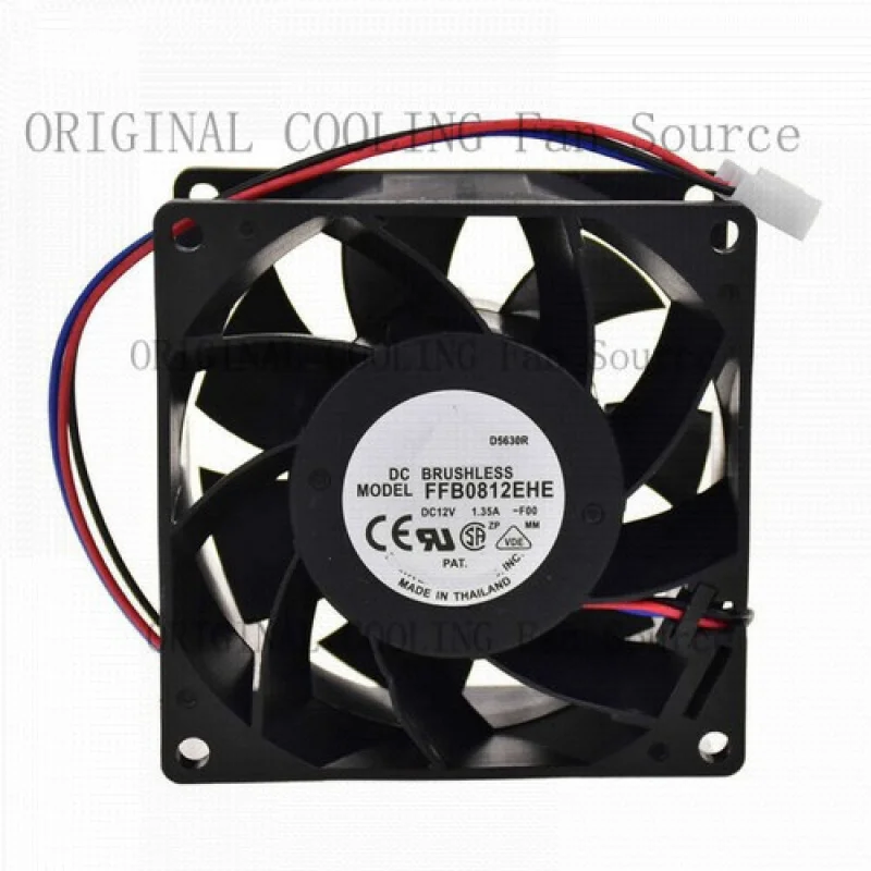 

B+ FOR Axial Cooling fan FFB0812EHE -F00 for Delta Cooler 3pin 8cm 12V 1.35A 80*80*38mm