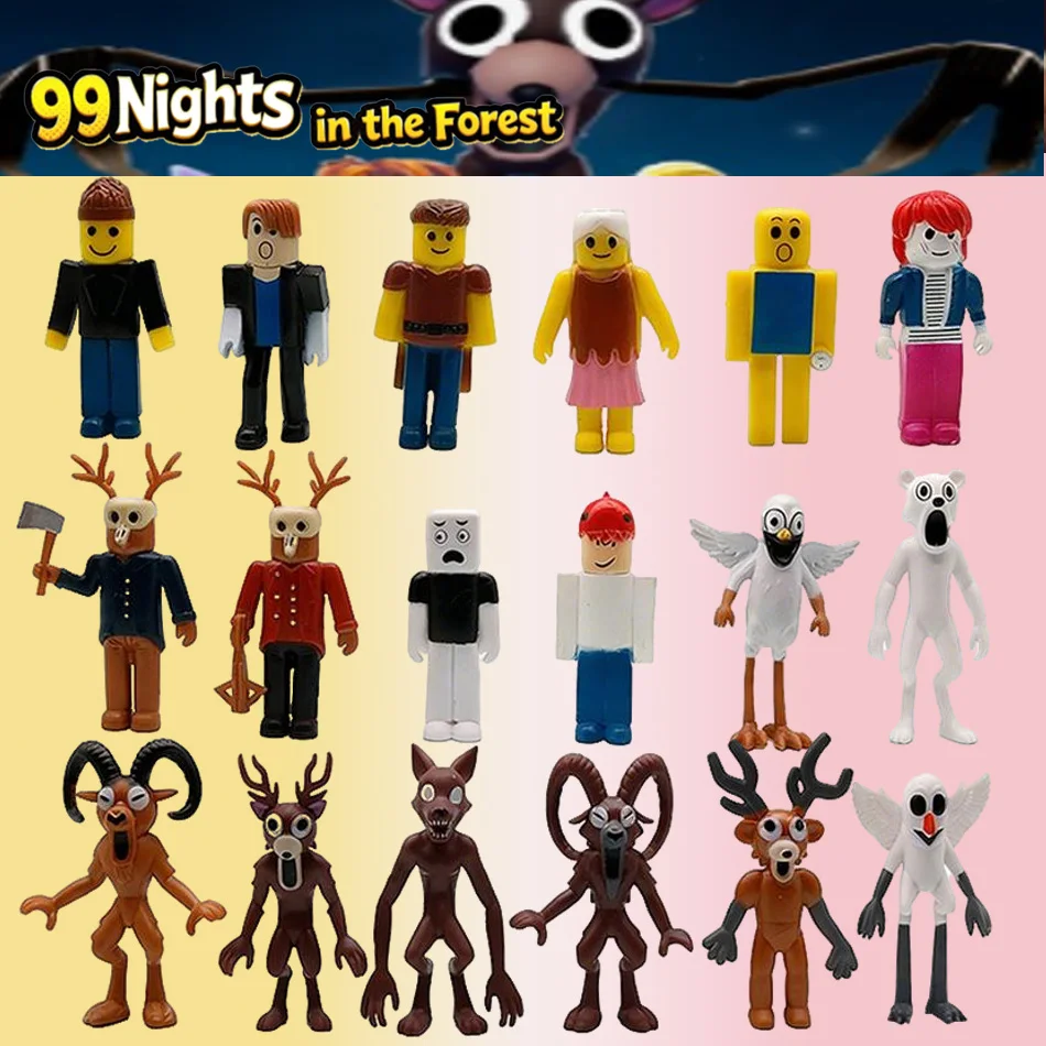 جديد 18 قطعة/المجموعة 99 ليال في الغابة الغزلان اللعب فيلم الحيوانات المحشوة الغزلان لعبة المشجعين هدايا عيد الميلاد لعب للأطفال هالوين هدية