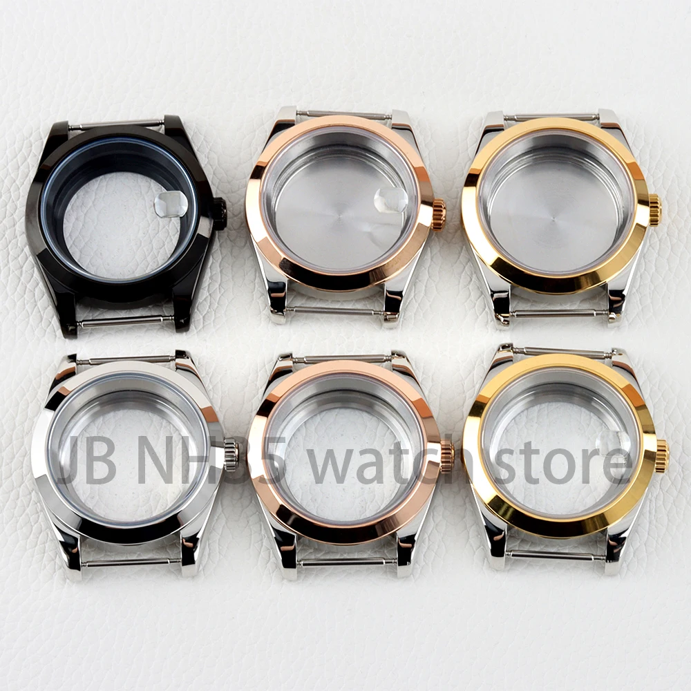 

36mm/39mm Watch Case Sapphire Glass Solid 316L Stainless Steel for Datejust Seiko NH35 NH36 Automatic Movement 28.5mm Dial