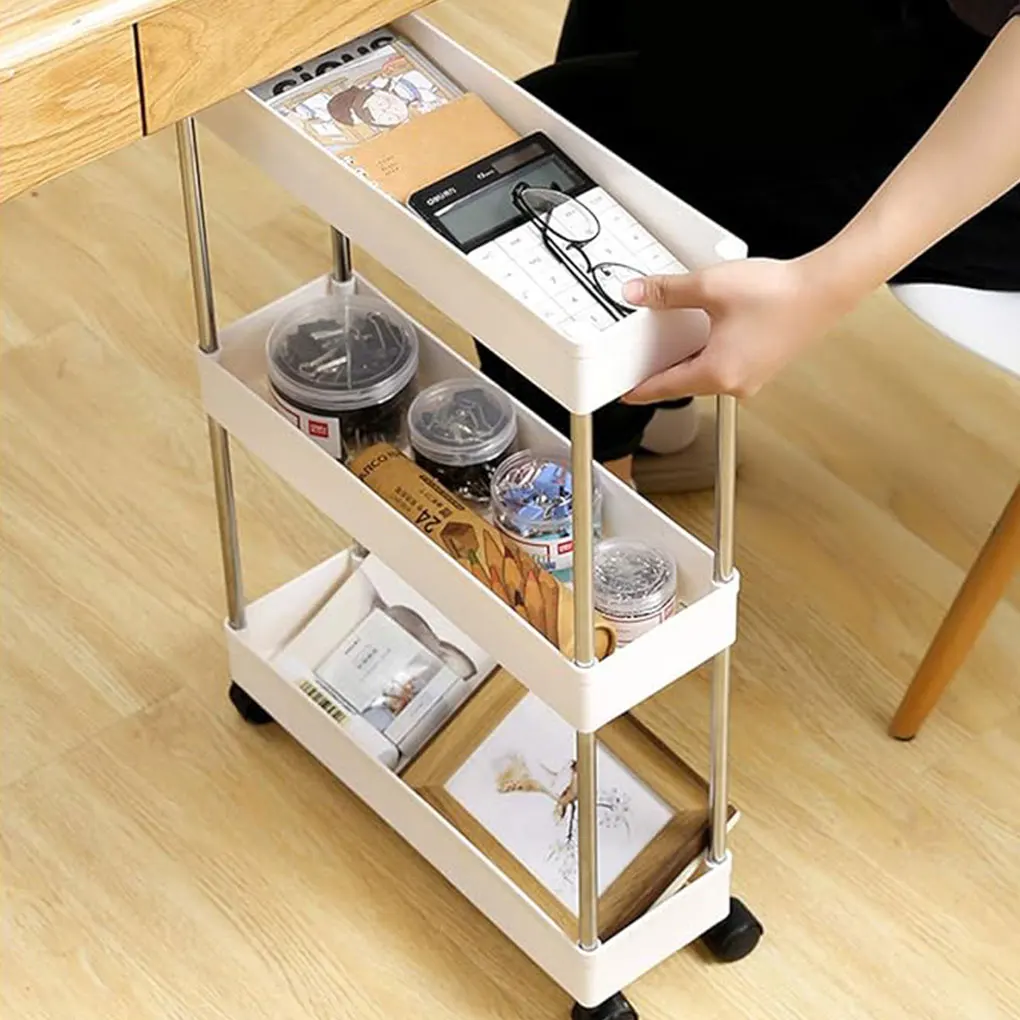 

Kitchen Trolley Cart Space-saving Well Organized Exquisite Appearance Storage Trolley