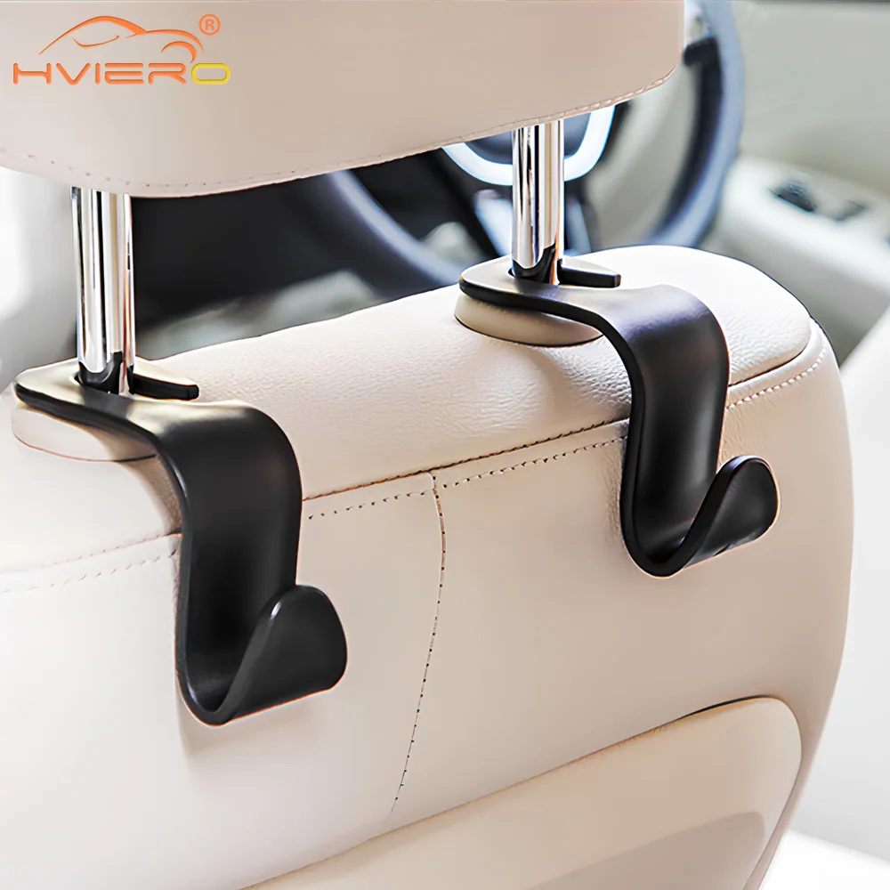 

4/2/1pcs Cars Seat Headrest Hook Auto Back Organizer Hanger Storage Holder Handbag Purse Bag Clothes Coats Fastener Accessories