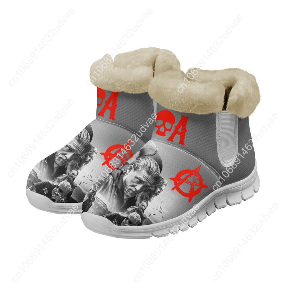 

Sons Of Anarchy SOA Snow Boots Mens Womens Teenager Shoes Keep Warm High Quality Casual Lightweight Sports Custom Sneakers