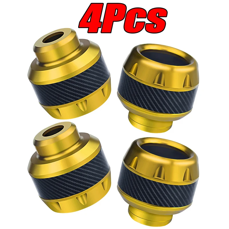 4Pcs Aluminium Legierung Motorrad Crash-schutz Roller Rad Gabel Rahmen Fallende Schutz Pads Sliders Moto Außen