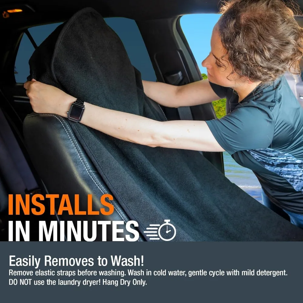 Funda universal impermeable para asiento de coche, toalla para el sudor de tela de rizo para entrenamientos de gimnasio y viajes