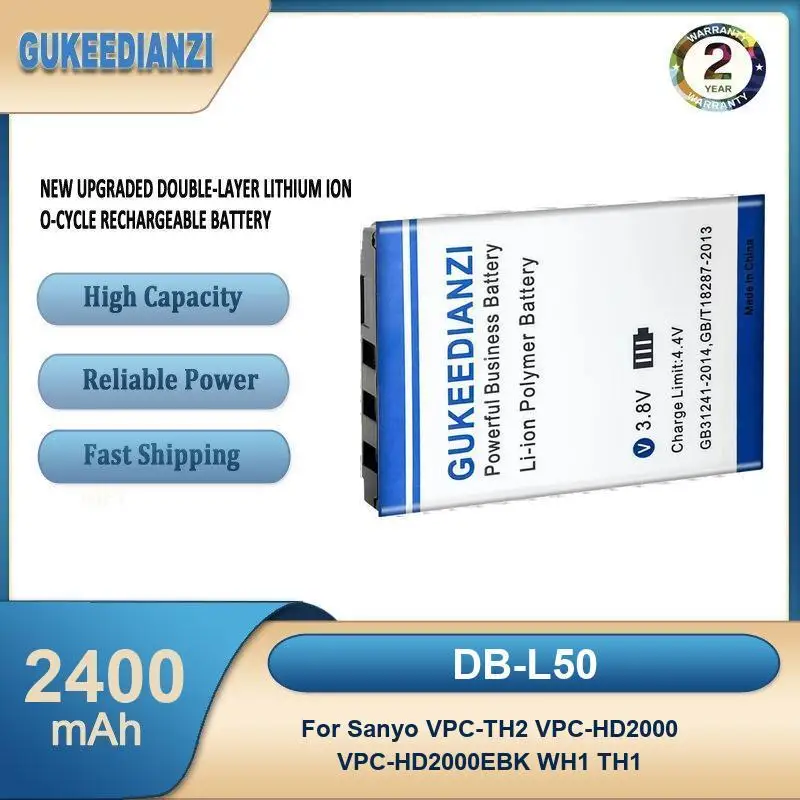 

Battery For Sanyo Xacti DMX-C1 C4 C5 C6 CA6 CA65 CA8 CA9 CG5 CG6 CG65 CG9 DSC-C4 E6 J4 VPC-C1 C40 Xact DSC-J1 DSC-AZ3 DSC-J2