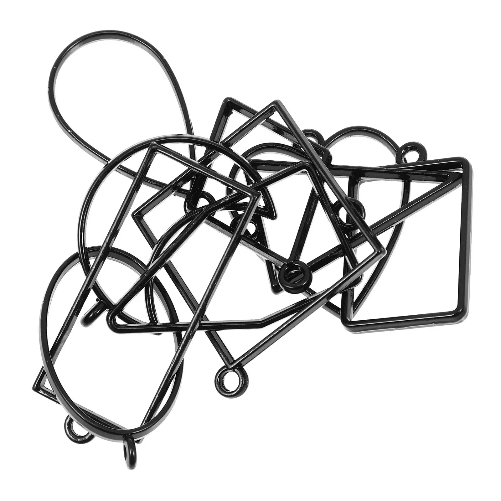 

Metal Frame Earrings 10 Pcs Geometric Shape DIY Pendants Keychain Hanging Earring Making Supplies Jewelry Accessories
