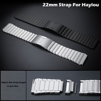 Metal Strap For haylou solar ls05/Solar Plus RT3/GST/RT2 LS10 Smartwatch Stainless Steel WatchBand Bracelet For XiaoMi WristBand