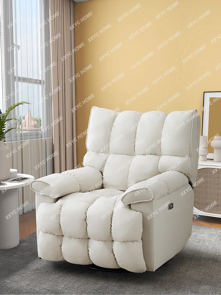 

Multi-Functional Lazy Space Massage Armchair Small Apartment Living Room Single Sofa Light Luxury Electric Rocking Chair