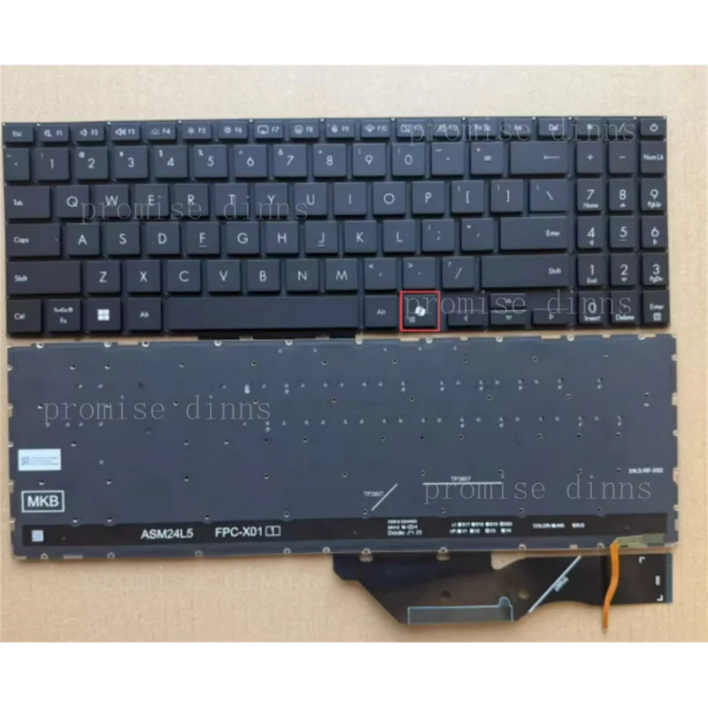 

M for Asus Vivobook 16 X1607 X1607CA TP3607 TP3607SA S3607 S3607QA Laptop Keyboard