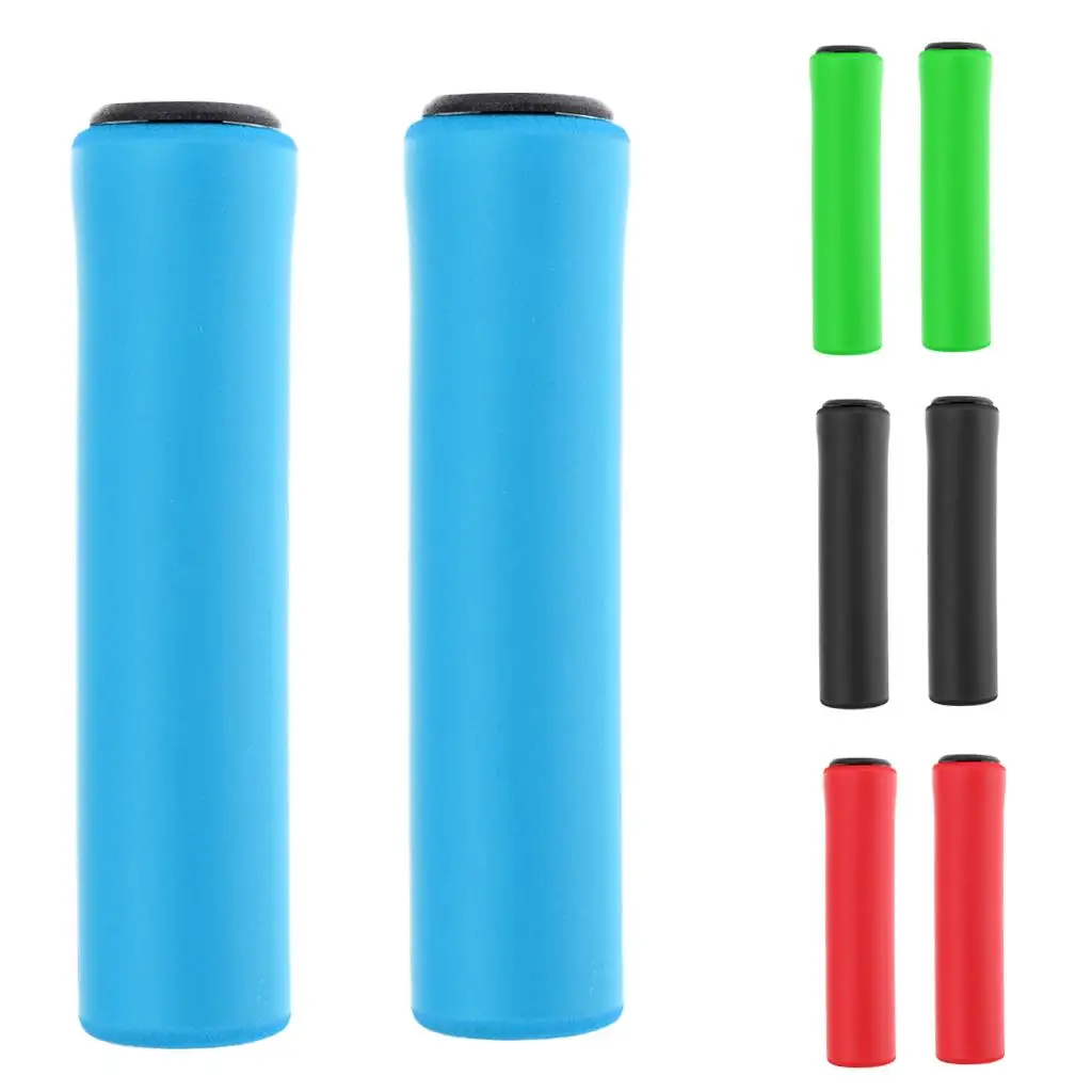 1 Pair of Soft Silicone Cycling Gloves Handlebar Tube Grips