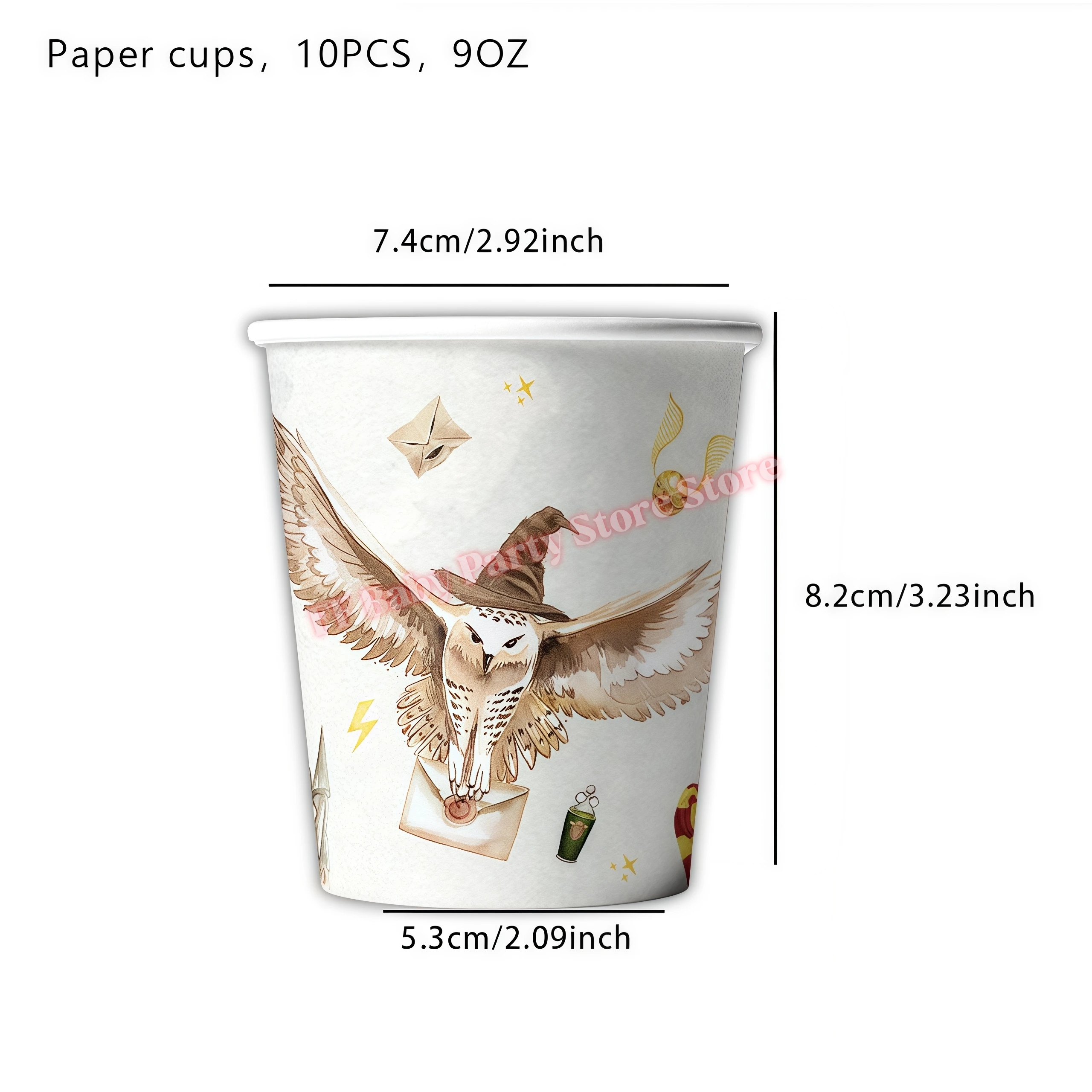 Academy Magics Geburtstagsparty-Dekoration, Harry-Potter-Motiv, Ballon, Teller, Becher, Serviette, Kindergeschenk, Babyparty-Zubehör, Event-Artikel, Souvenir – Detail 8