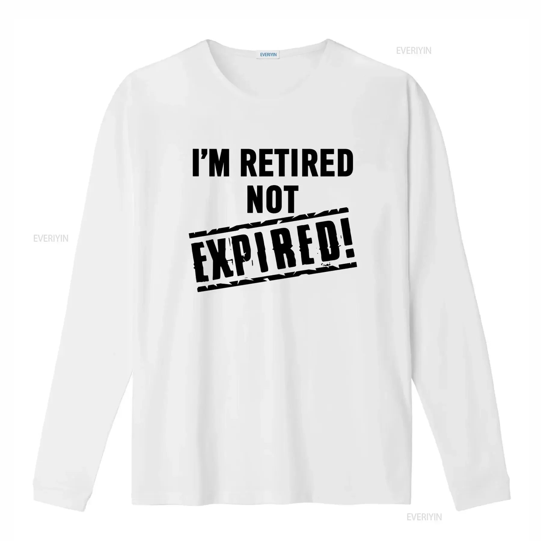 I'm Retired Not Expired Mens Funny T Shirt Stylish and Comfortable for All vintage Washed streetwear Versatile Soft Unisex