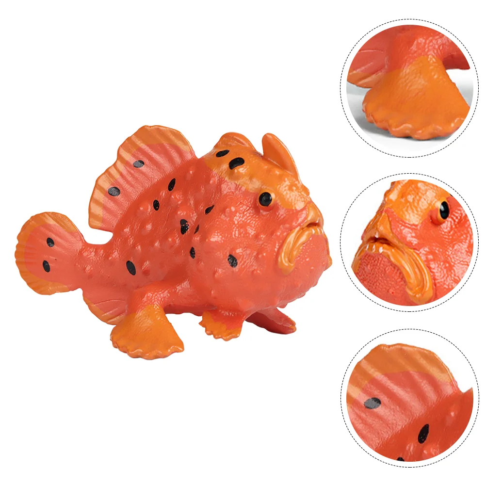 Sea Creature Toys Artificial Stone Fish The Animal Marine Ornament Ornamental Plastic Model Child Jellyfish Lamp