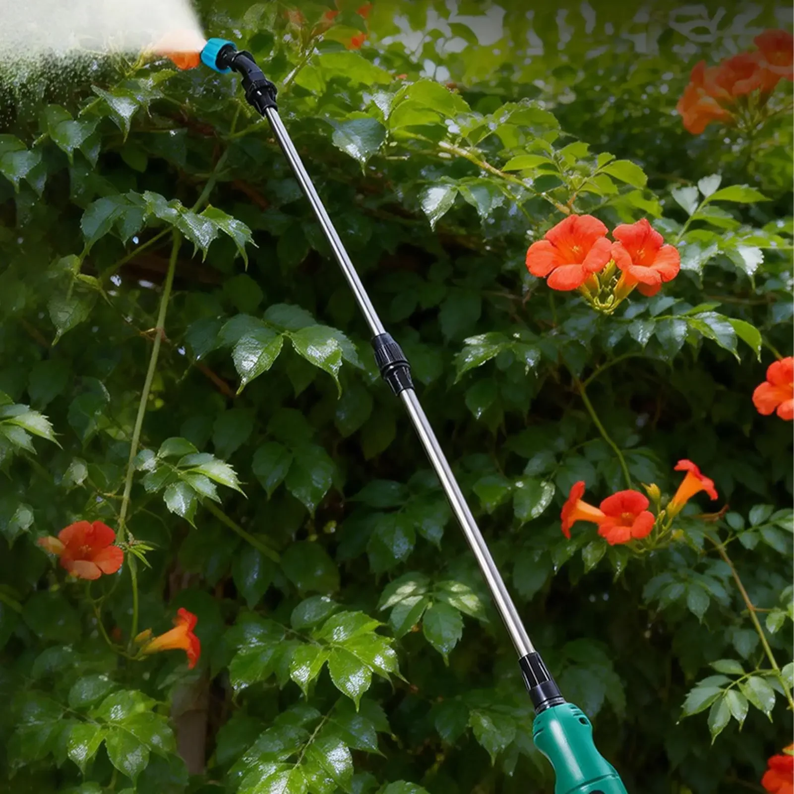 Rechargeable Sprayer Wand With 3 Adjustable Nozzles And Hose Portable Watering Sprayer Wand For Lawn Yard Patio Outdoor Flower