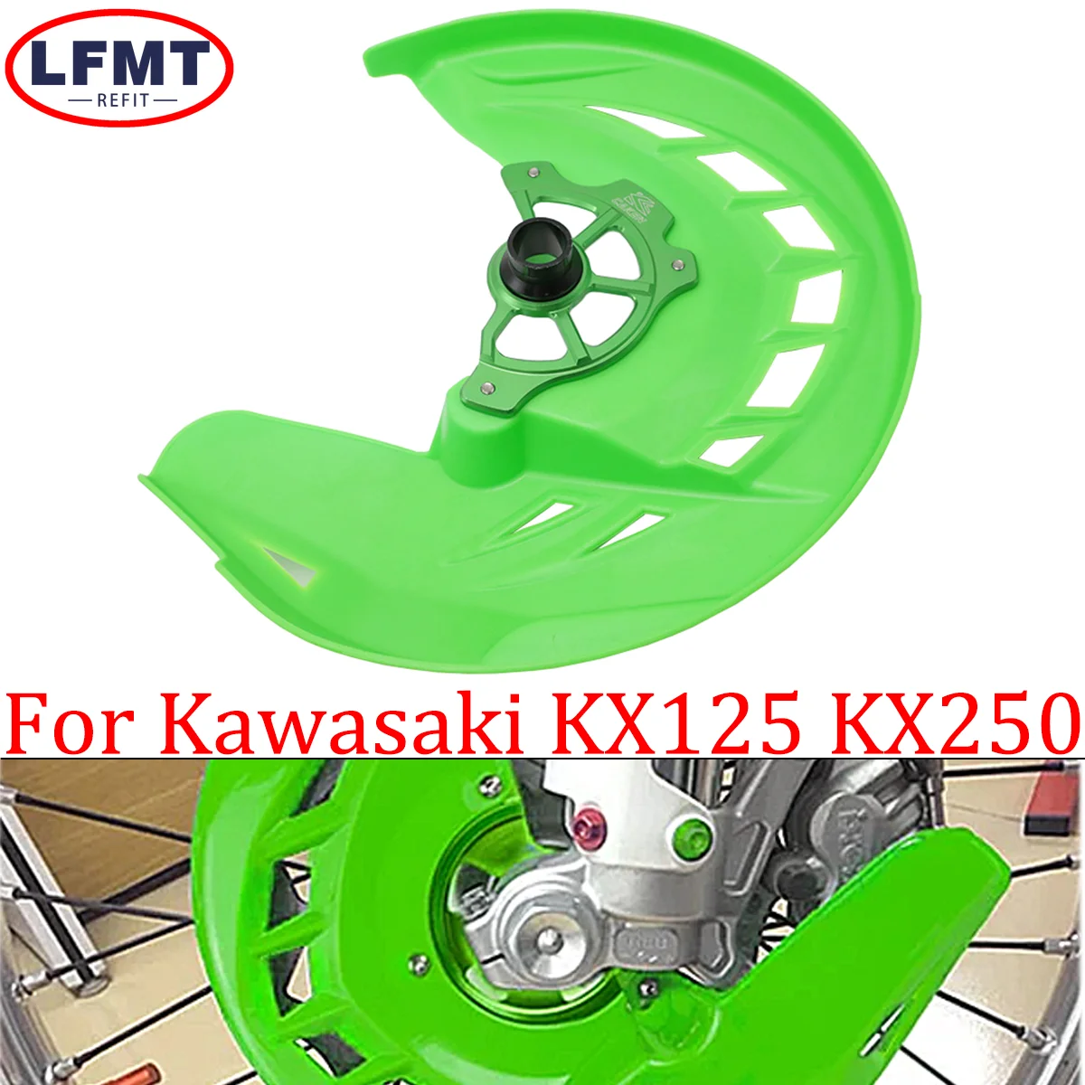 

Motorcycle Front Brake Disc Guard Protector Cover For Kawasaki KLX450 KX 125 250 250F 450F 2006-2020 KX125 KX250 KX250F KX450F