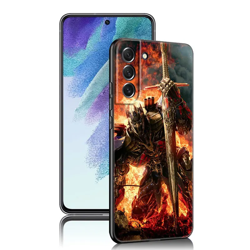 Transformers Hot Cool Black Silicone Phone Case For Samsung Galaxy S20 S23 FE S21 S22 S24 Ultra S10 Lite S8 S9 Plus S7 Edge