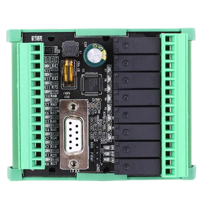 FX2N-20MR-232 5A DC24V Power PLC Board With Shell Relay Output Module 12 In 8 Out High-Speed Counting Analog Input 2AD 0-10V