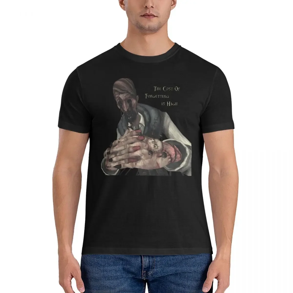 Horror T-Shirt Men A-Alice Madness Returns Novelty 100% Cotton Tee Shirt Crew Neck Short Sleeve T Shirts Summer Tops