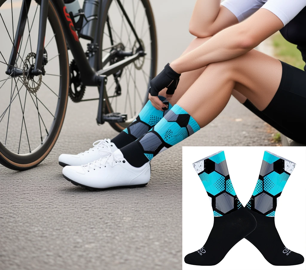 

Дышащие, впитывающие пот, нескользящие велосипедные носки, чтобы сохранять вам сухую во время длительных поездок.