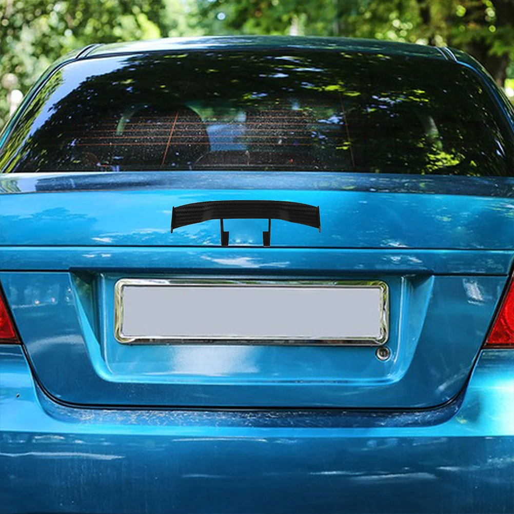 

2Pcs Universal Mini Car Rear Wing Spoiler No Drilling Sporty Small Tail Wing Car Exterior Decoration Tiny Spoiler