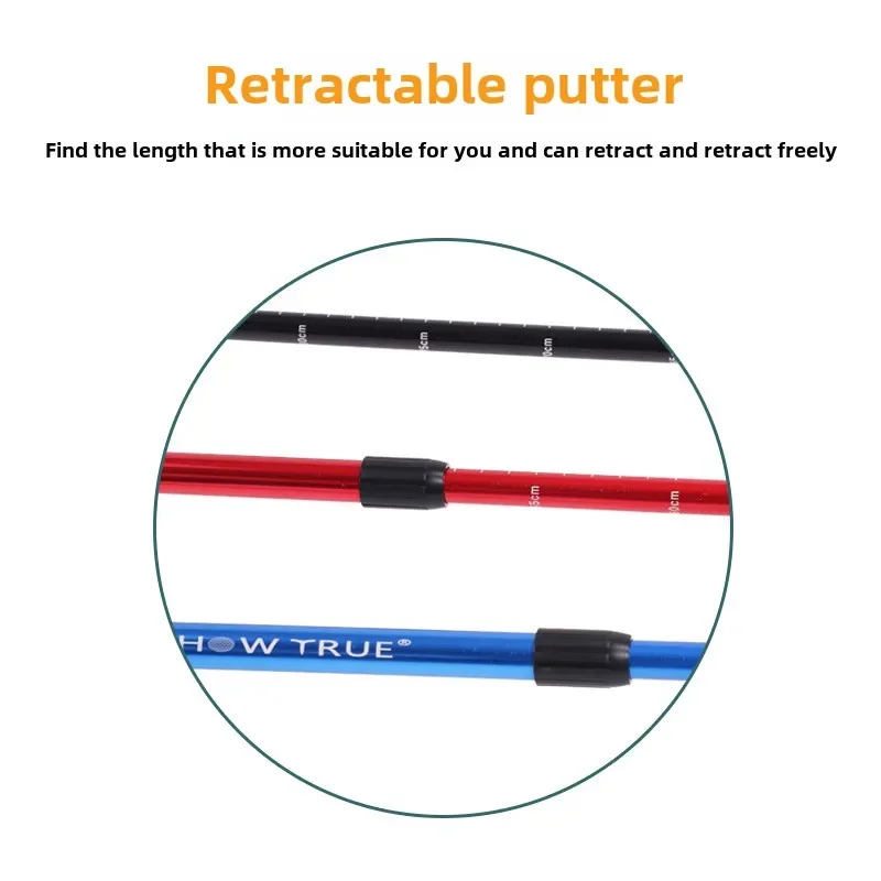 Cross-border Golf Junior Putter Retractable Adjustable Club, Adult and Children's Double-sided Golf Putter