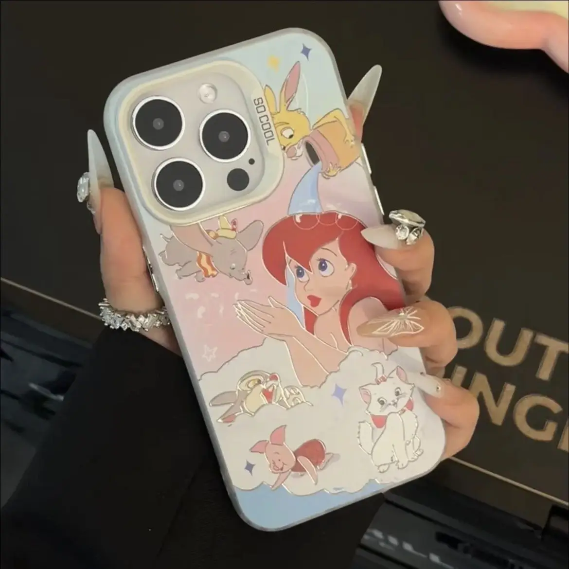 Disneys Princess Mermaid Phone Case For iPhone 15 14 13 12 11 Pro Max 78 Plus XR XS MAX MINI Y2K Girl Cute Silica Gel Back Cover