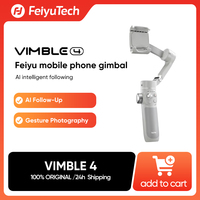 FeiyuTech VB4 Smartphone Stabilizer Face AI Tracking 3-Axis Phone Gimbal Built-in Selfie Stick Portable iPhone15/14 Pro Samsung