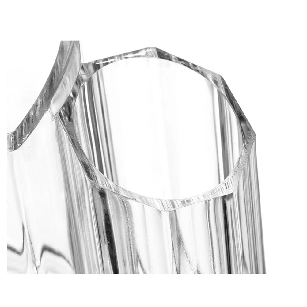 1 pçs caixa de armazenamento acrílico transparente organizador de maquiagem suporte de mesa transparente sobrancelha lápis batom escova caso de armazenamento